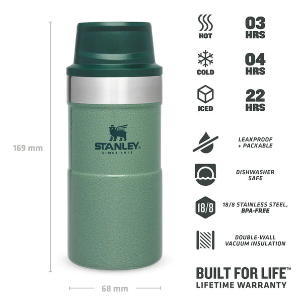 Stanley Termoss Travel krūze Hammertone Zaļš 0,25L